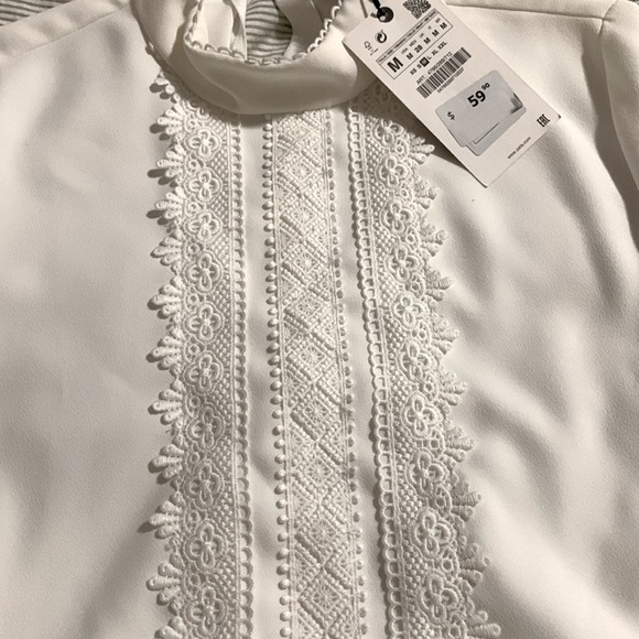 Zara White Blouse - Picture 3 of 4